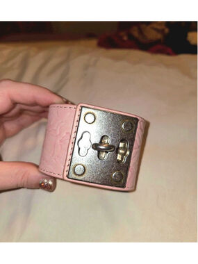 Patricia Nash Pink Leather Strap Bracelet NWOT